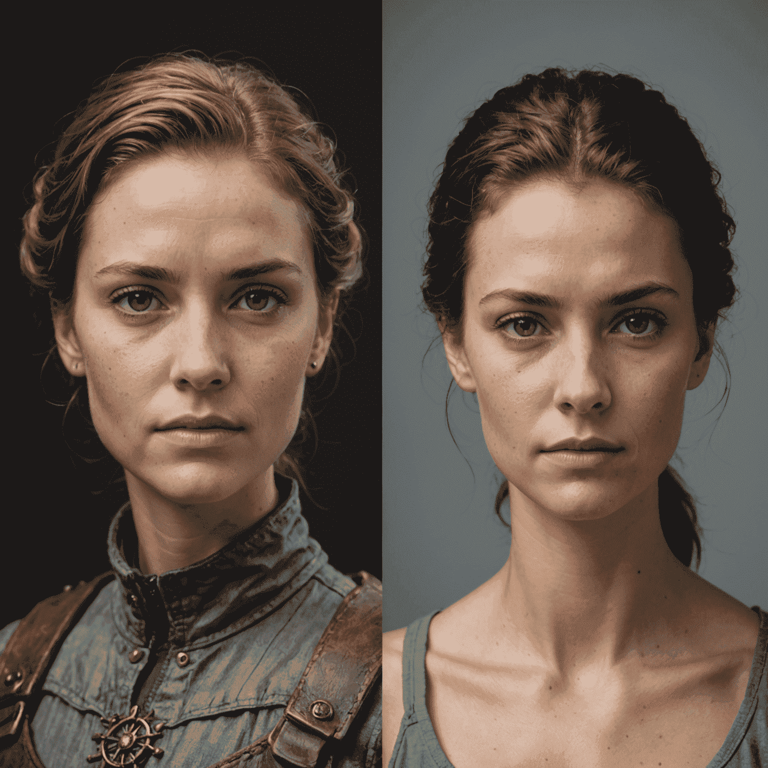 A side-by-side comparison of a miniature before and after layering techniques, showing the depth and dimension achieved